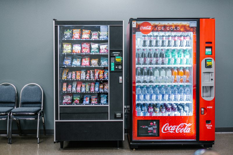 pair of vending machines