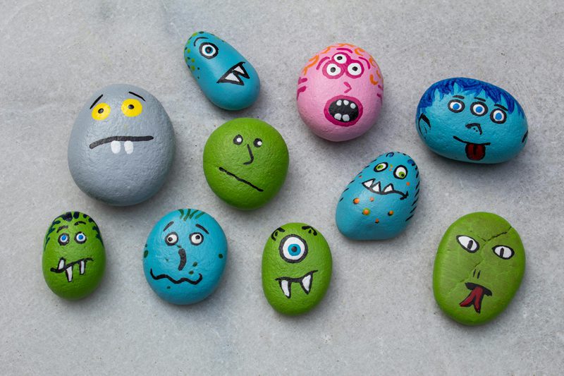 painted rocks are a fun craft to make and sell