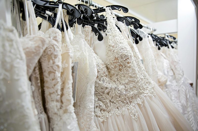 wedding dress samples sales are a way to save money on a wedding