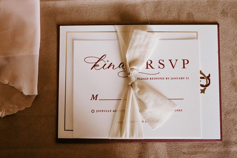 simple wedding invites are a way to save money on a wedding